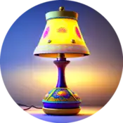 Eine Lampe