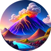 A volcano