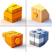 Des cubes de construction