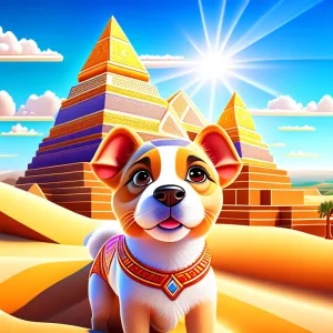 Der heldenhafte Hund in der Geheimnisvollen Pyramide