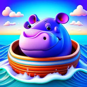 L'Hippopotame et la Marmotte à l'Aventure sur le Tapis Volant