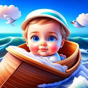 The Baby's Adventure on the Magical Boat