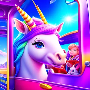 Une Licorne dans le Bus Scolaire