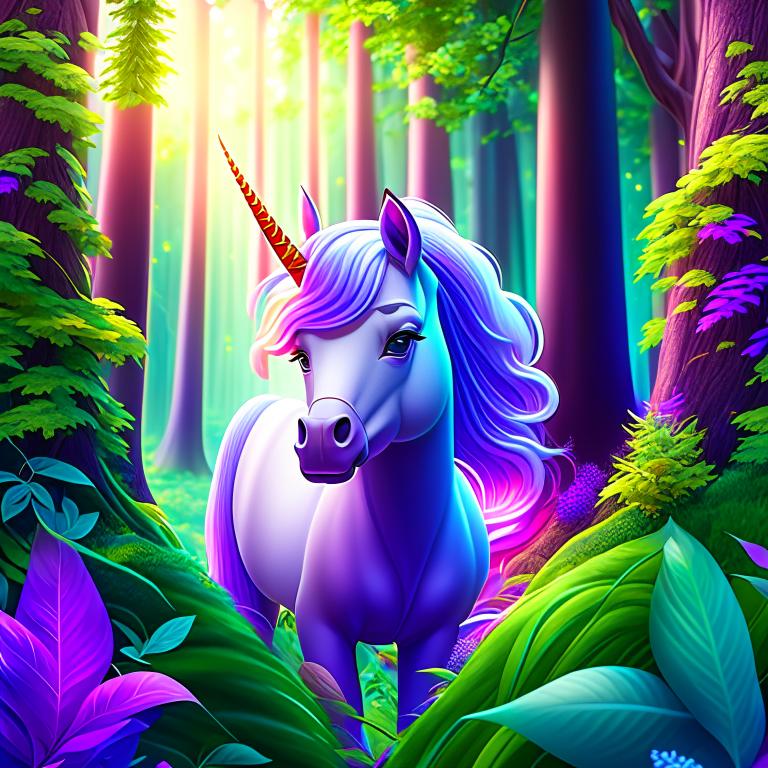 El Unicornio y la Princesa del Bosque Encantado