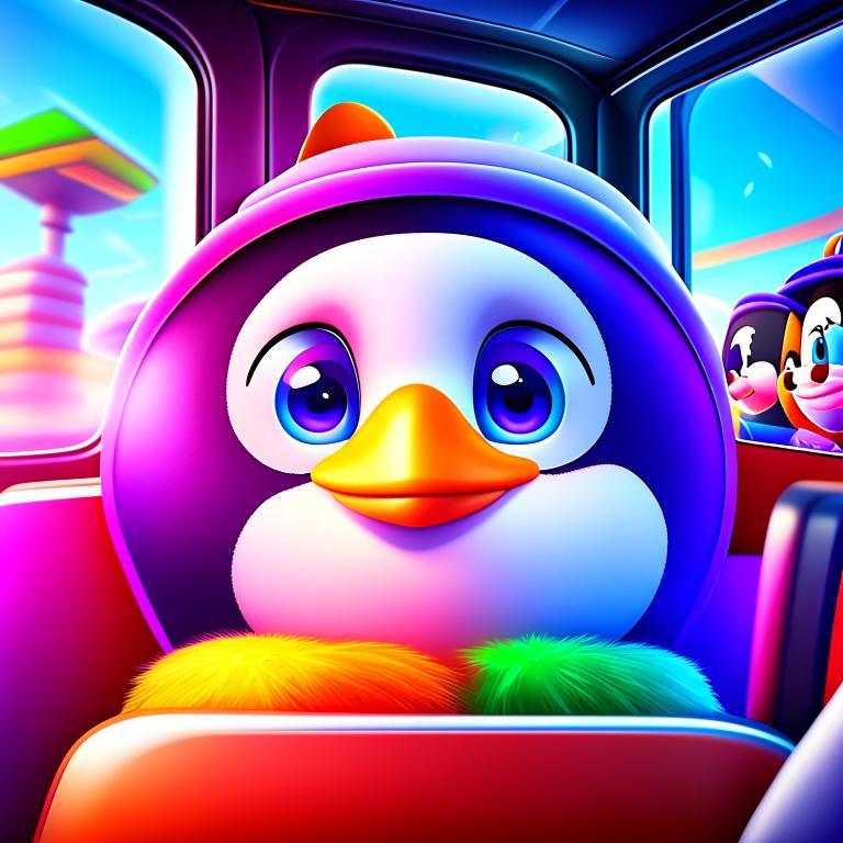 Le Pingouin et le Pirate dans le Bus Scolaire