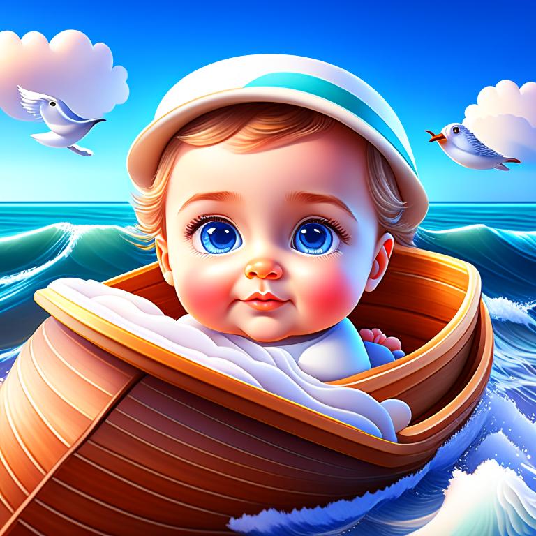 The Baby’s Adventure on the Magical Boat